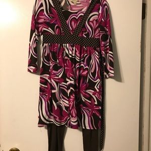 Girls dress and leggings